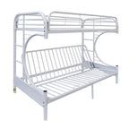 ACME Eclipse White Futon Bunk Bed  (Twin | Full)  Model 02091W-W