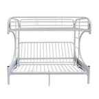 ACME Eclipse White Futon Bunk Bed  (Twin | Full)  Model 02091W-W