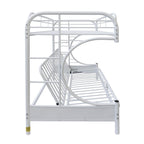ACME Eclipse White Futon Bunk Bed  (Twin | Full)  Model 02091W-W