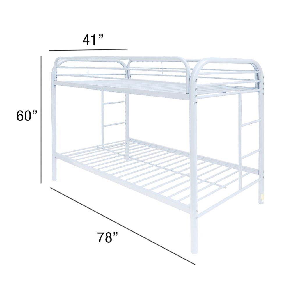 ACME Thomas White Bunk Bed (Twin | Twin)Model 02188WH