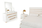 Nova Domus Juliet Italian Modern White & Rosegold Dresser Model VGACJULIET-DSR
