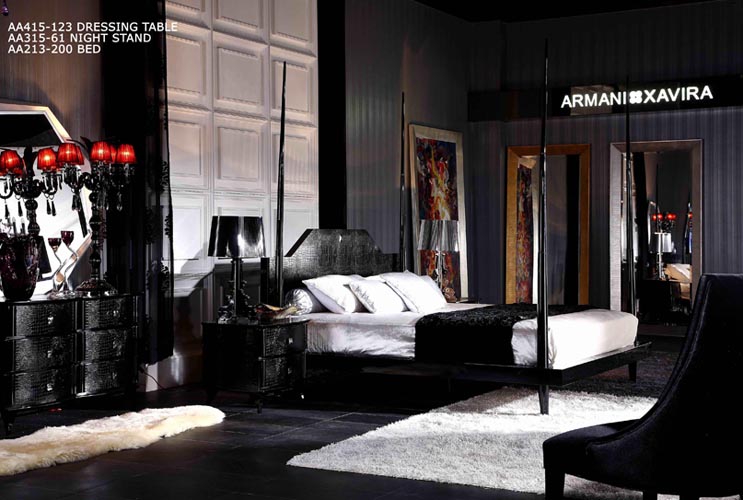 Lit Armani Xavira style gothique roi oriental, modèle VGUNAW213-200-EK