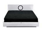 A&X Ovidius Modern White Crocodile Lacquer Bed Model VGUNAW223-180