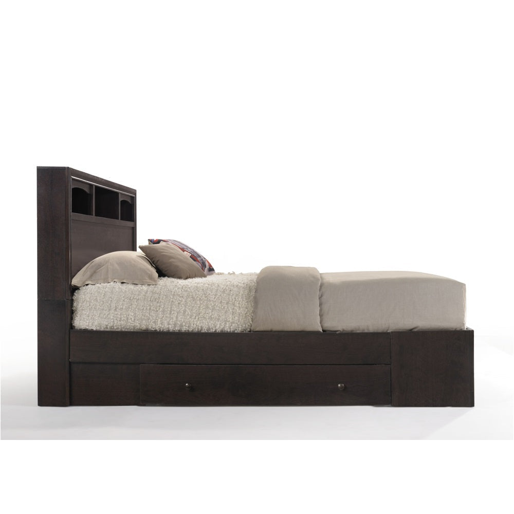ACME Madison II Espresso Eastern King Bed with Storage Model 19557EK