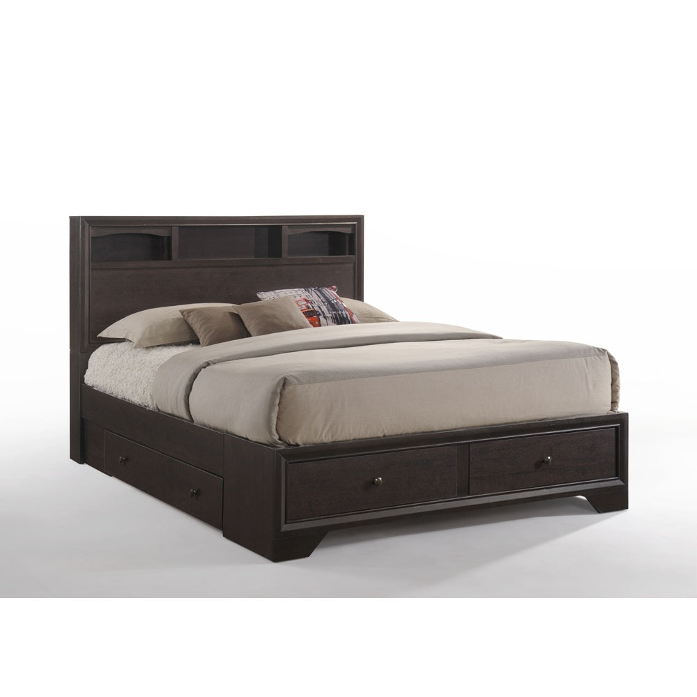 ACME Madison II Espresso Queen Bed with Storage Model 19560Q