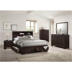 ACME Madison II Espresso Queen Bed with Storage Model 19560Q