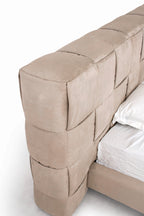 Lit en tissu beige moderne Eastern King Modrest Mckamey, modèle VGEVVG728-VIENNA-039-EK