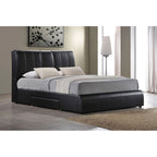 ACME Kofi Black Synthetic Leather Eastern King Bed with Storage Model 21266EK
