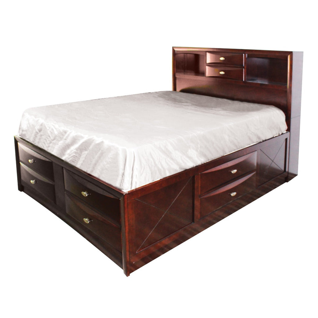 ACME Ireland Espresso Full Bed with Storage Model 21590F