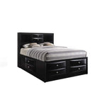 ACME Ireland Black Eastern King Bed with Storage Model 21606EK