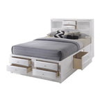 ACME Ireland White Full Bed with Storage Model 21710F