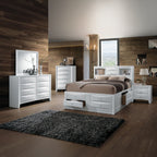 ACME Ireland White Full Bed with Storage Model 21710F