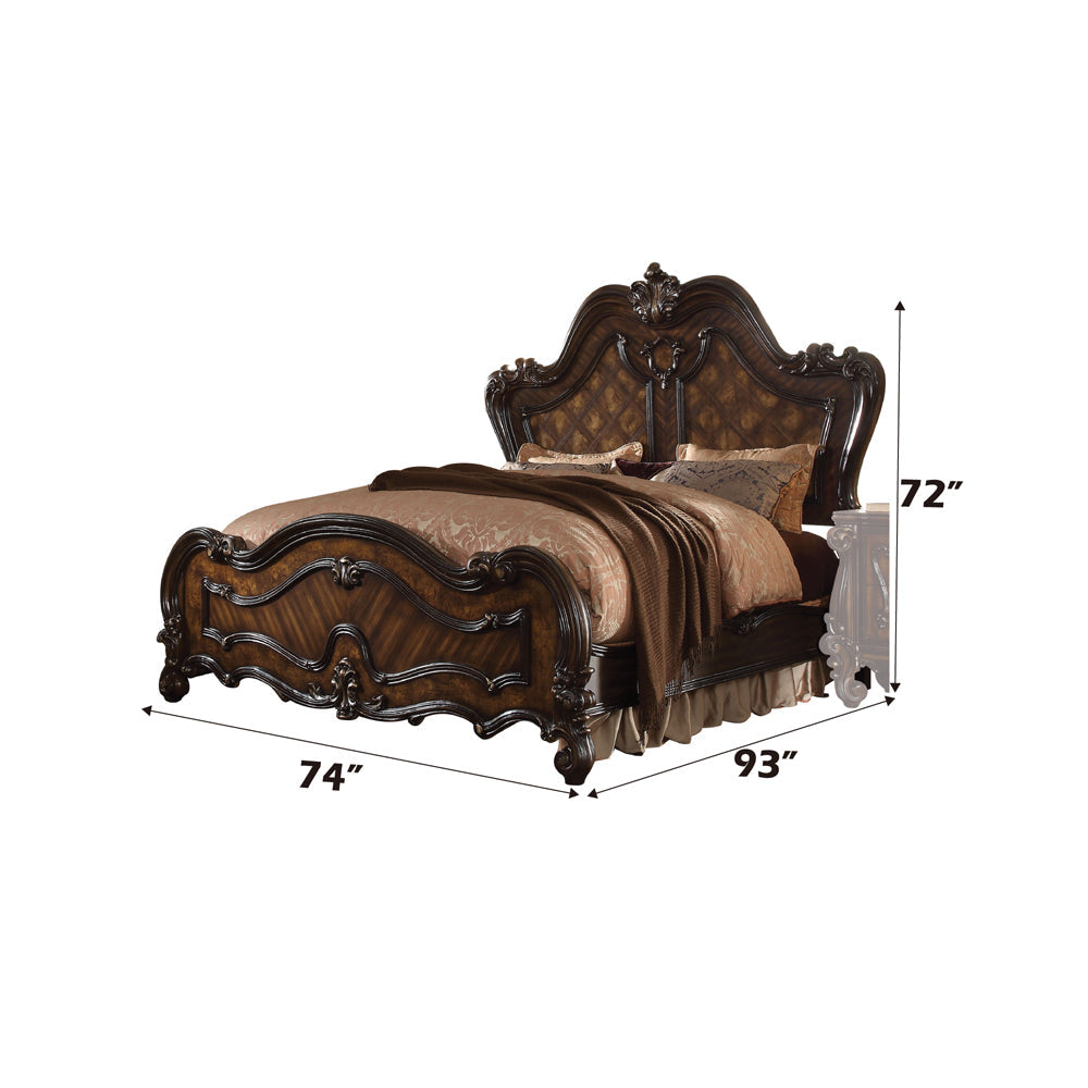 ACME Versailles Cherry Oak Queen Bed Model 21790Q