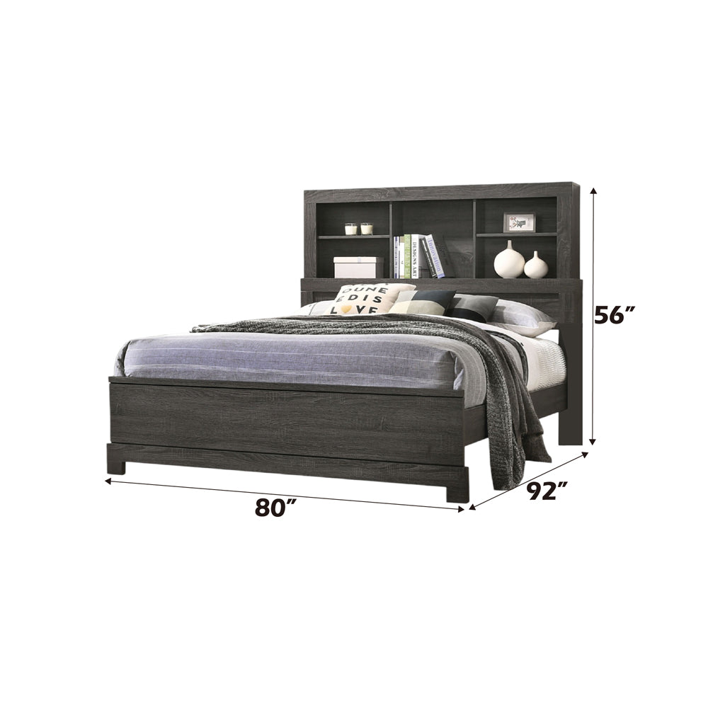 ACME Lantha Gray Oak Eastern King Bed Model 22027EK