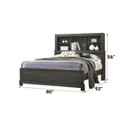 ACME Lantha Gray Oak Eastern King Bed Model 22027EK