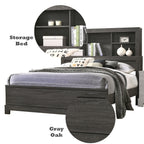 ACME Lantha Gray Oak Queen Bed Model 22030Q