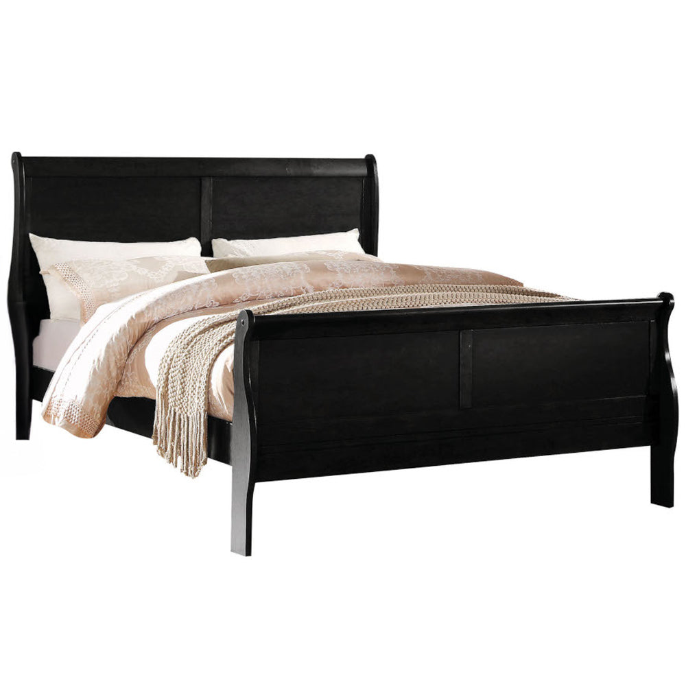 ACME Louis Philippe Black Queen Bed Model 23730Q