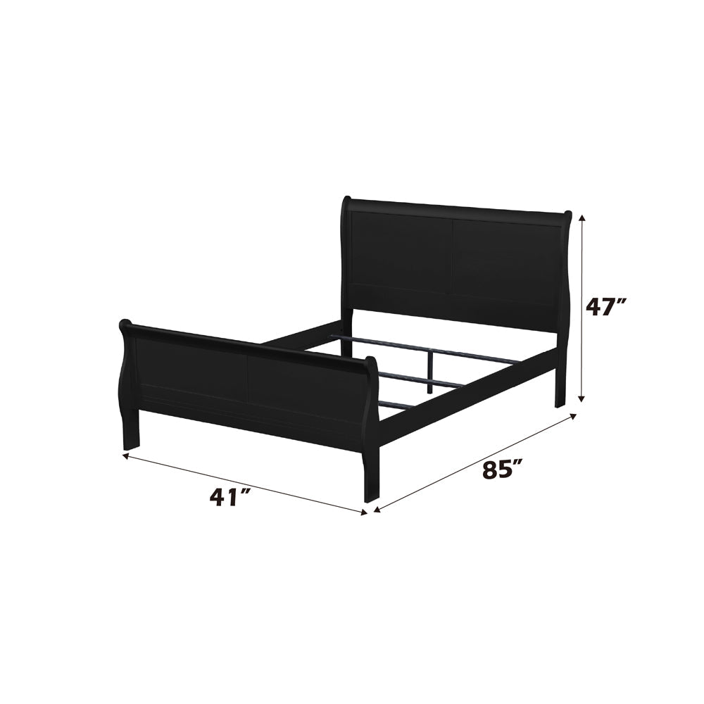 ACME Louis Philippe Black Twin Bed Model 23740T