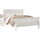 ACME Louis Philippe White Eastern King Bed Model 23827EK