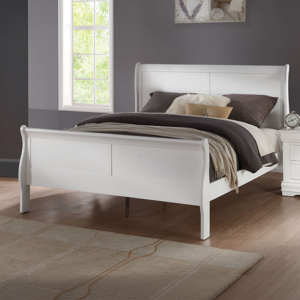 ACME Louis Philippe White Queen Bed Model 23830Q