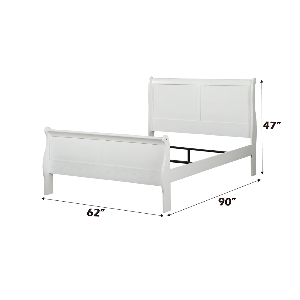 ACME Louis Philippe White Queen Bed Model 23830Q