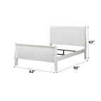ACME Louis Philippe White Queen Bed Model 23830Q