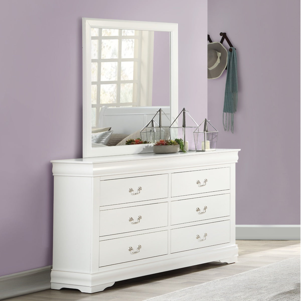 ACME Louis Philippe White Mirror Model 23834