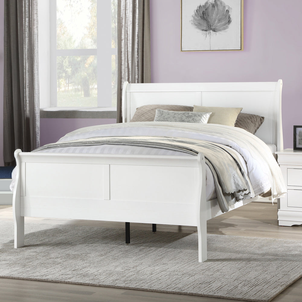 ACME Louis Philippe White Twin Bed Model 23845T