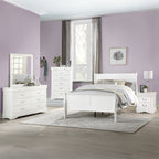 ACME Louis Philippe White Twin Bed Model 23845T