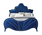 ACME Dante Blue Velvet Eastern King Bed Model 24217EK