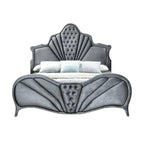 ACME Dante Gray Velvet Queen Bed Model 24230Q