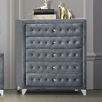 ACME Dante Gray Velvet Chest Model 24236