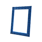 ACME Dante Blue Velvet Accent Floor Mirror Model 24238