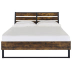 ACME Juvanth Rustic Oak & Black Eastern King Bed Model 24247EK