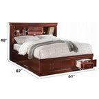 ACME Louis Philippe III Cherry Queen Bed Model 24380Q