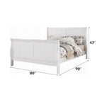 ACME Louis Philippe III White Eastern King Bed Model 24497EK