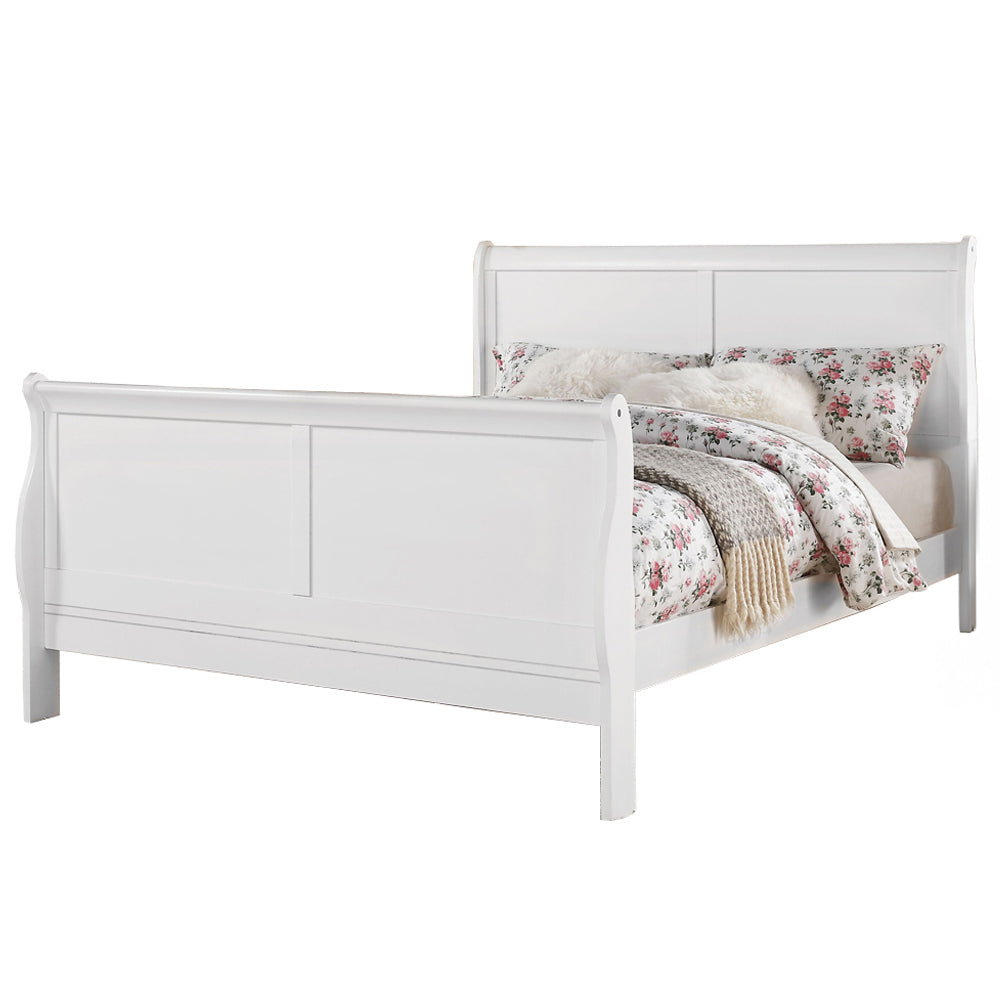 ACME Louis Philippe III White Queen Bed Model 24500Q