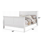 ACME Louis Philippe III White Queen Bed Model 24500Q