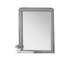ACME Valda Light Gray Fabric Mirror Model 24524