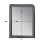ACME Valda Light Gray Fabric Mirror Model 24524