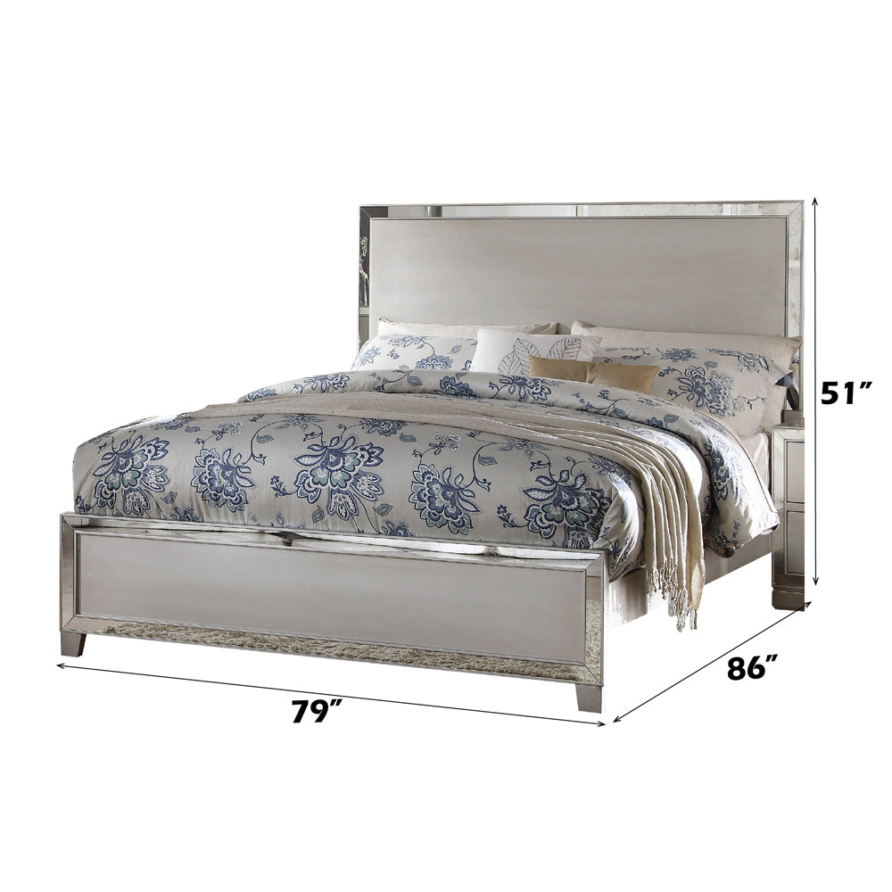 ACME Voeville II Platinum Eastern King Bed Model 24837EK