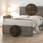 ACME Elettra Rustic Walnut Queen Bed Model 24850Q