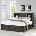 ACME Louis Philippe III Dark Gray Queen Bed with Storage Model 24930Q