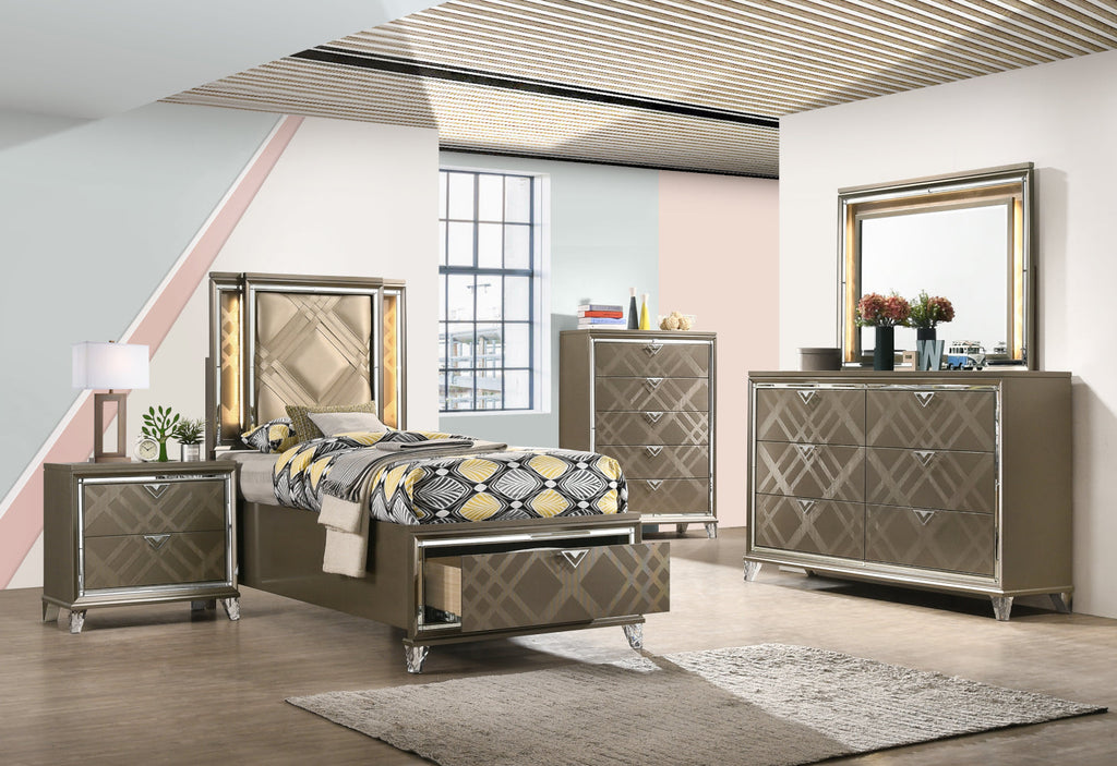 ACME Skylar Dark Champagne Dresser Model 25325