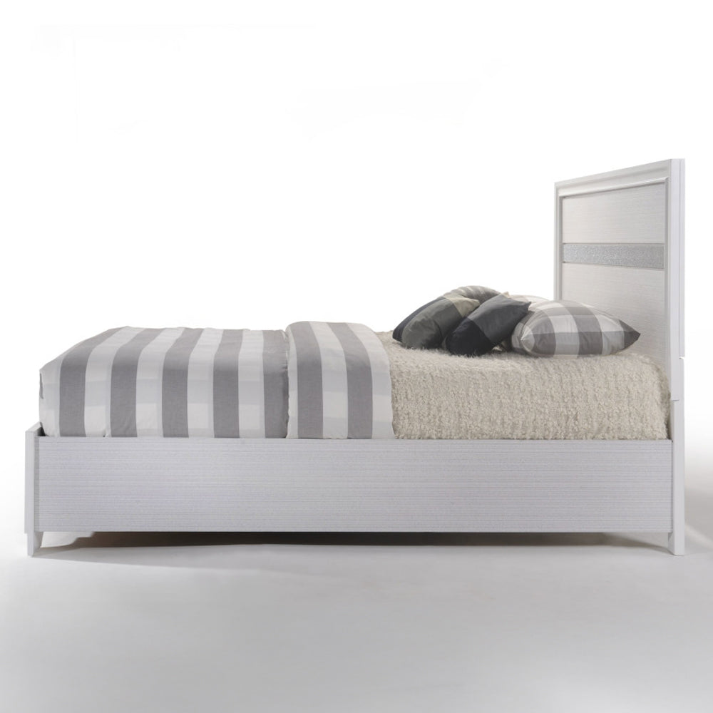 ACME Naima White Eastern King Bed with Storage Model 25767EK