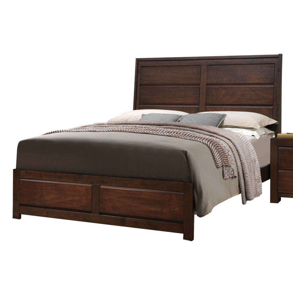 ACME Oberreit Walnut Eastern King Bed Model 25787EK
