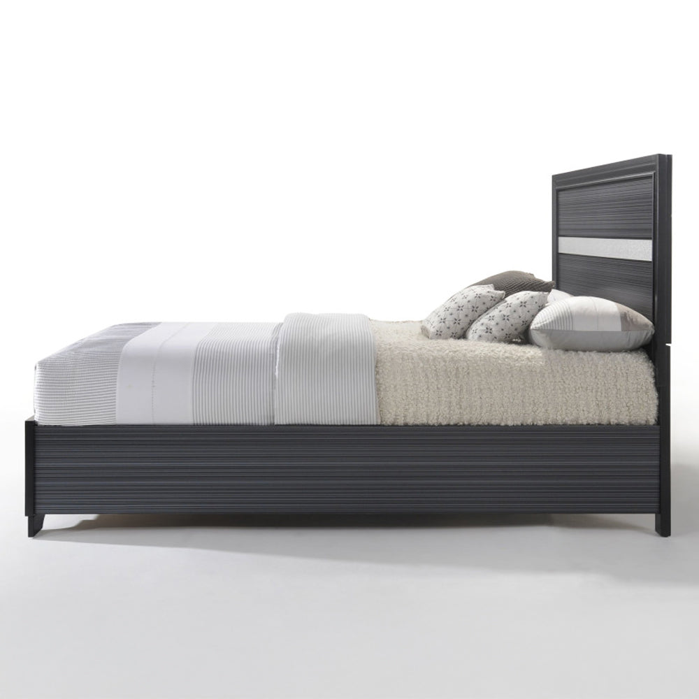 ACME Naima Black Queen Bed with Storage Model 25900Q