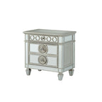 ACME Varian Mirrored & Sliver Nightstand Model 26153