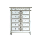 ACME Varian Mirrored & Sliver Chest Model 26156