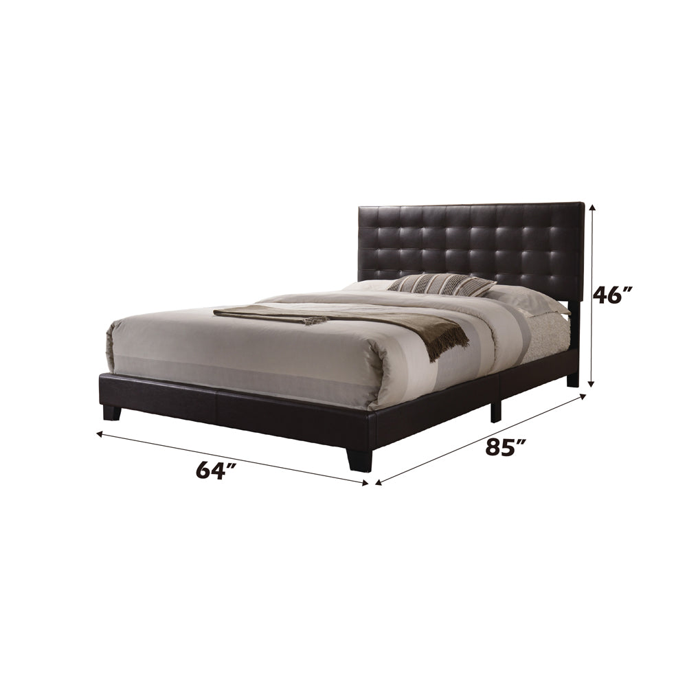 ACME Masate Espresso Synthetic Leather Queen Bed Model 26350Q
